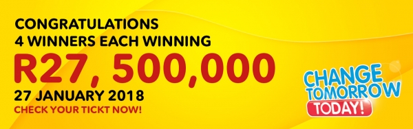 Check your ticket, did you just win R110 million?