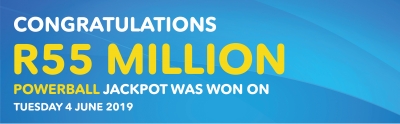 Dream come true for R55 Million PowerBall winner