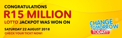 15 Million LOTTO Jackpot winner looks forward to spoiling his wife of 20 years.