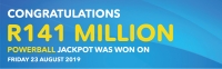 R141 MILLION POWERBALL JACKPOT WINNER COMES FORWARD