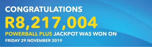 PART TIME BUILDER WINS R8 MILLION POWERBALL PLUS JACKPOT